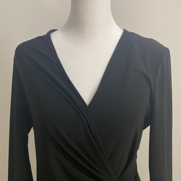 ANNE KLEIN | Faux Wrap Dress - Picture 3 of 11